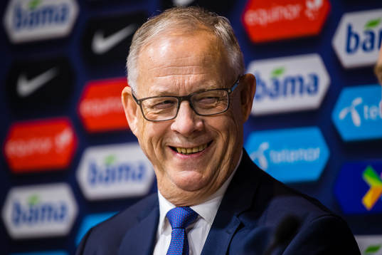 Lars Lagerbäck, head coach of Norway
