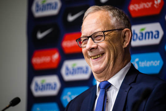 Lars Lagerbäck, head coach of Norway