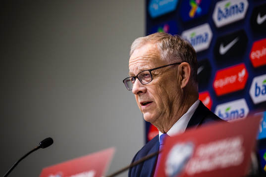 Lars Lagerbäck, head coach of Norway