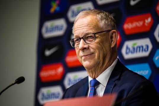Lars Lagerbäck, head coach of Norway