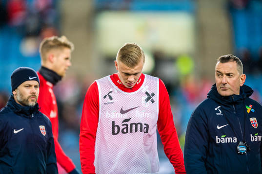 Erling Braut Haaland of Norway and Per Joar Hansen,