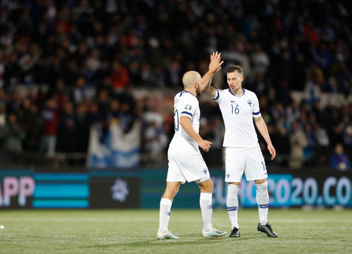 Teemu Pukki #10, FIN and Juha Pirinen #16, FIN