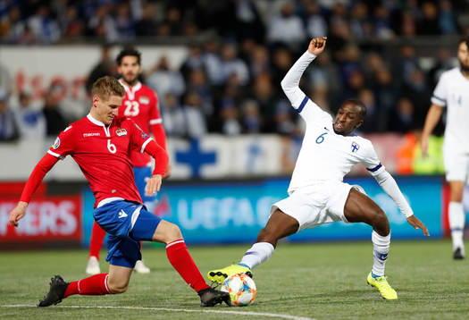 Andreas Malin #6, LIE and Glen Kamara #6, FIN
