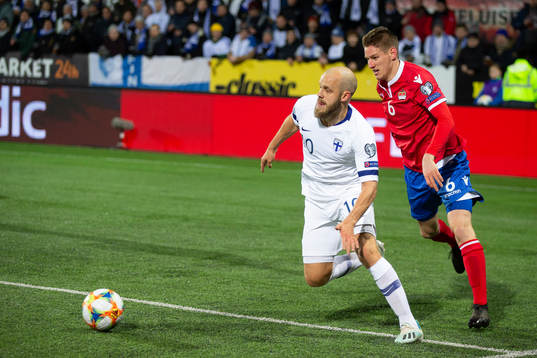 Teemu Pukki #10, FIN, Andreas Malin #6, LIE