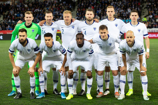 Starting line up of Finland