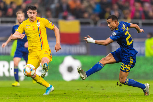 Robin Quaison of Sweden scores 0-2
