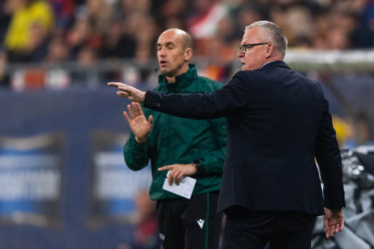 The fourth official Michael Fabbri and Janne Andersson,