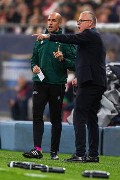 The fourth official Michael Fabbri and Janne Andersson,