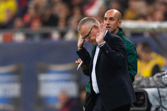 The fourth official Michael Fabbri and Janne Andersson,
