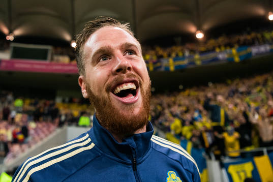 Pontus Jansson of Sweden celebrates