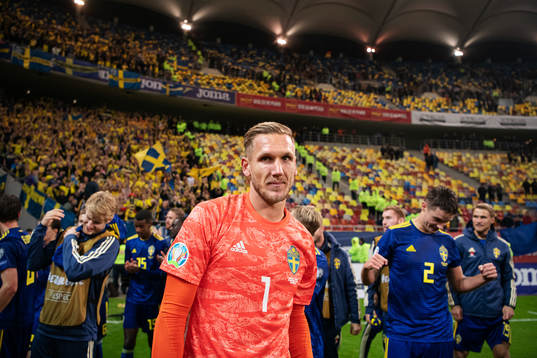 Goalkeeper Robin Olsen of Sweden