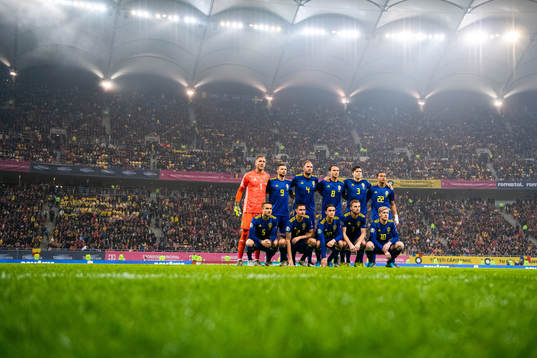 goalkeeper Robin Olsen, Marcus Berg, Andreas Granqvist,