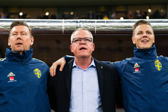 Peter Wettergren, assistant coach and Janne Andersson, head