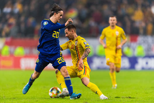 Kristoffer Olsson of Sweden and Alexandru Ionut Mitrita of