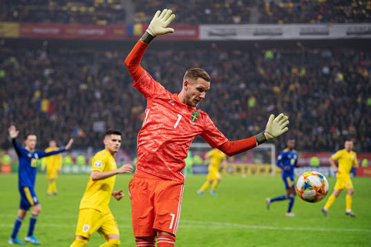 Goalkeeper Robin Olsen of Sweden