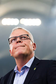 Janne Andersson, head coach of Sweden