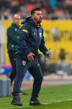 Cosmin Contra, head coach of Romania reacts
