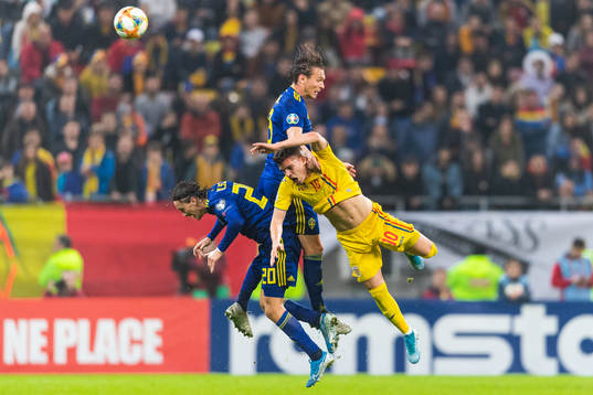 Albin Ekdal and Kristoffer Olsson of Sweden compete for the