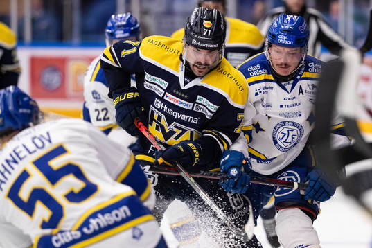 s Linus Fröberg och Leksands Patrik Zackrisson