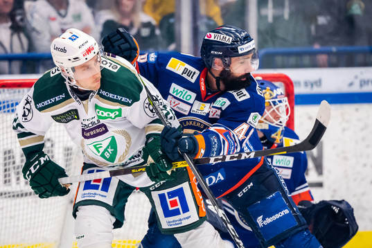Färjestads Per Åslund och Växjös Daniel Rahimi