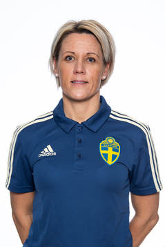 Målvaktstränare Maria Busk Madland i F15-landslaget