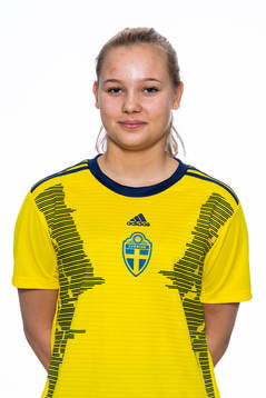 Evelina Moberg i F15-landslaget
