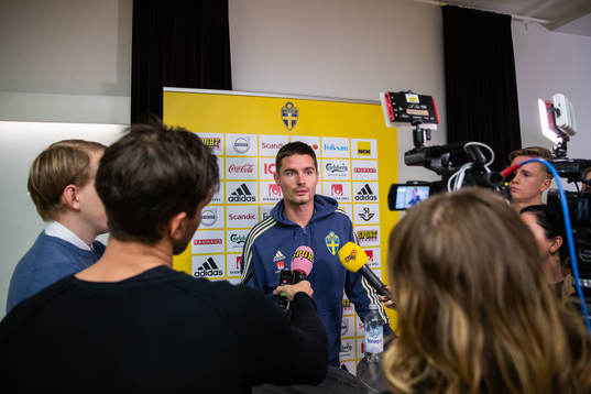 Mikael Lustig of the Swedish national football team