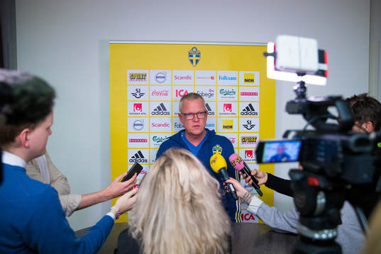 Head coach Janne Andersson of the Swedish national football