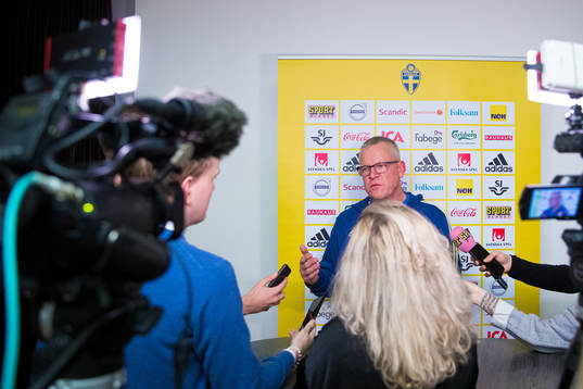 Head coach Janne Andersson of the Swedish national football