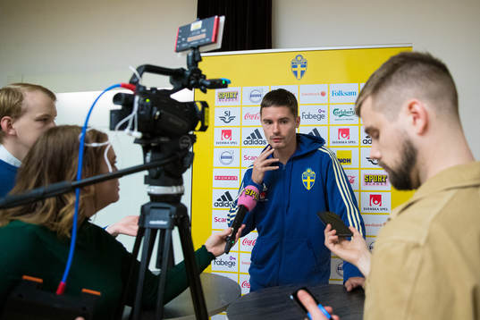 Mikael Lustig of the Swedish national football team