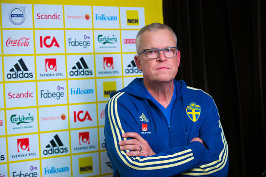 Head coach Janne Andersson of the Swedish national football