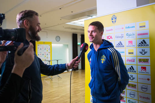 Mikael Lustig of the Swedish national football team