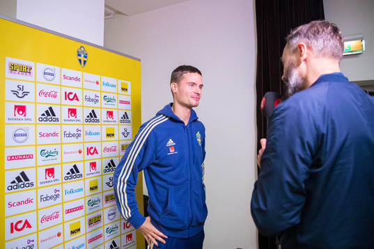 Mikael Lustig of the Swedish national football team