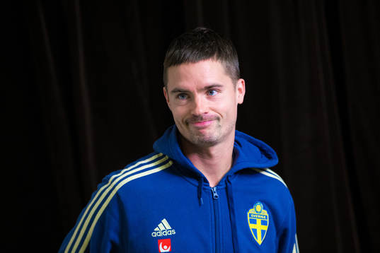 Mikael Lustig of the Swedish national football team