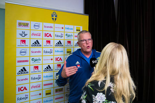Head coach Janne Andersson of the Swedish national football
