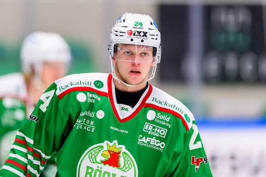 Rögles Kevin Wennström innan ishockeymatchen i SHL mellan