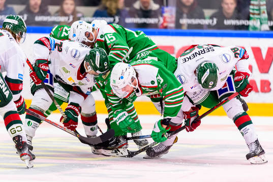 Rögles Dominik Bokk , Simon Ryfors och Frölundas Patrik