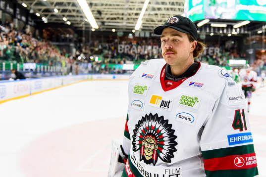 Frölundas målvakt Niklas Rubin deppar