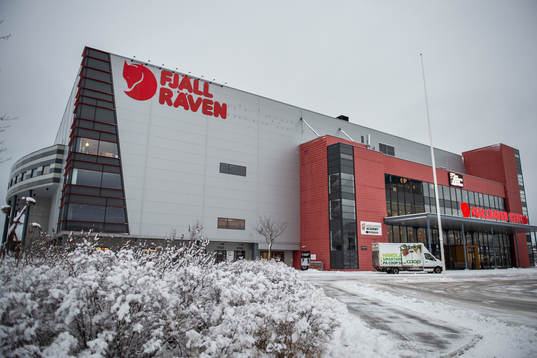 Exteriör av Fjällräven Center