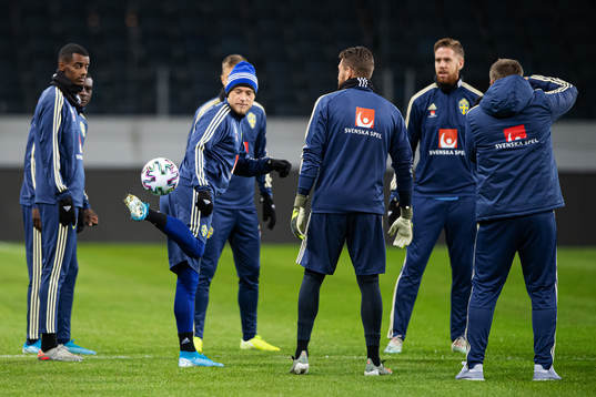 John Guidetti of the Swedish national football team