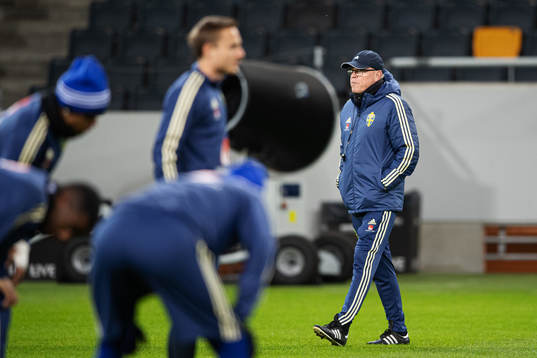Head coach Janne Andersson of the Swedish national football