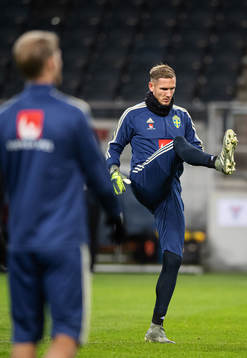 Robin Olsen of the Swedish national football team