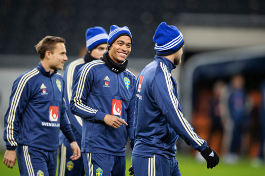 Robin Quaison of the Swedish national football team