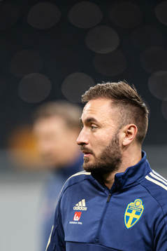 Muamer Tankovic of the Swedish national football team