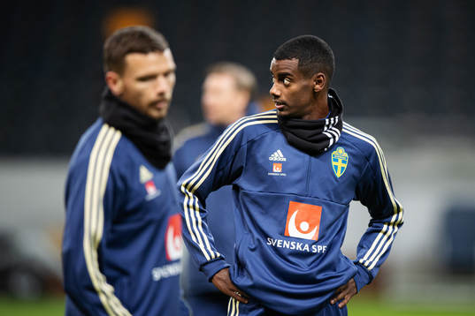 Alexander Isak of the Swedish national football team