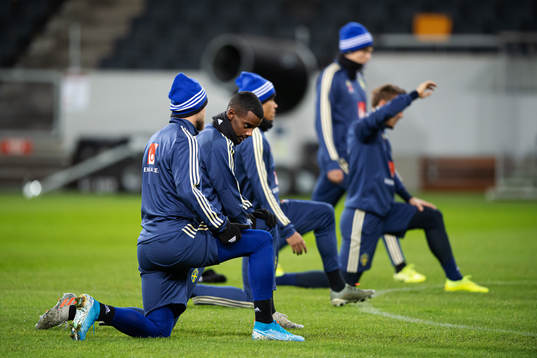 Alexander Isak of the Swedish national football team