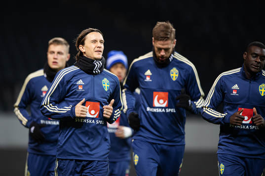 Kristoffer Olsson of the Swedish national football team
