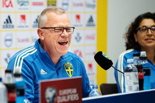 Head coach Janne Andersson of the Swedish national football