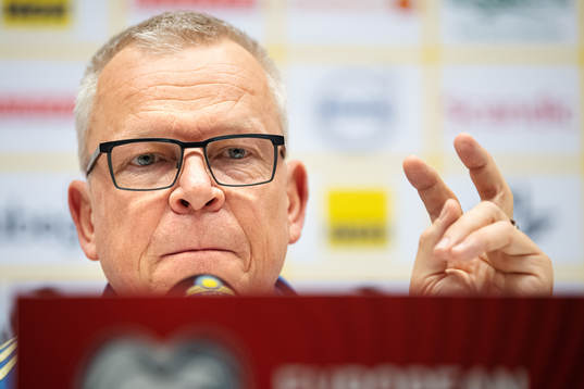 Head coach Janne Andersson of the Swedish national football