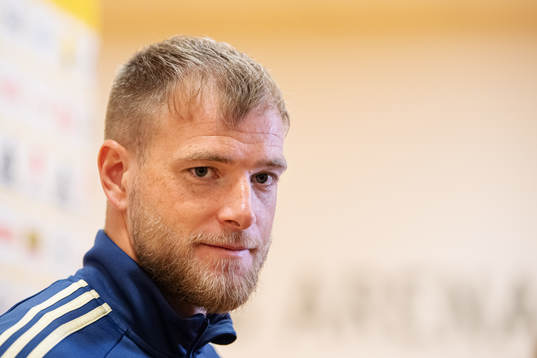 John Guidetti of the Swedish national football team